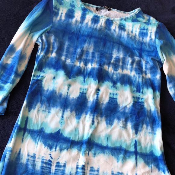 Blue Tie Dyed Dress (Small) - Picture 4 of 4